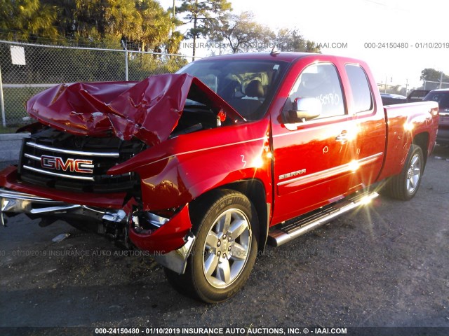 1GTR1VE00DZ226888 - 2013 GMC SIERRA C1500 SLE RED photo 2