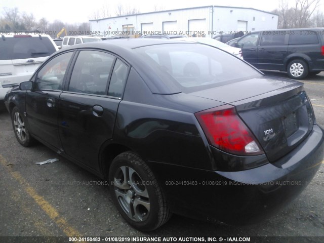 1G8AL52F65Z137306 - 2005 SATURN ION LEVEL 3 BLACK photo 3