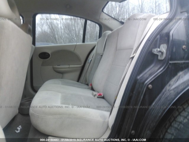 1G8AL52F65Z137306 - 2005 SATURN ION LEVEL 3 BLACK photo 8