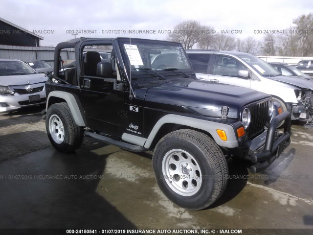 1J4FA39S66P701665 - 2006 JEEP WRANGLER X BLACK photo 1