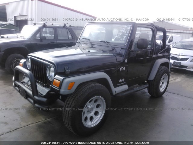 1J4FA39S66P701665 - 2006 JEEP WRANGLER X BLACK photo 2