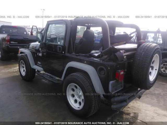 1J4FA39S66P701665 - 2006 JEEP WRANGLER X BLACK photo 3