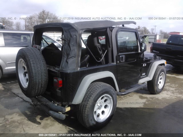 1J4FA39S66P701665 - 2006 JEEP WRANGLER X BLACK photo 4