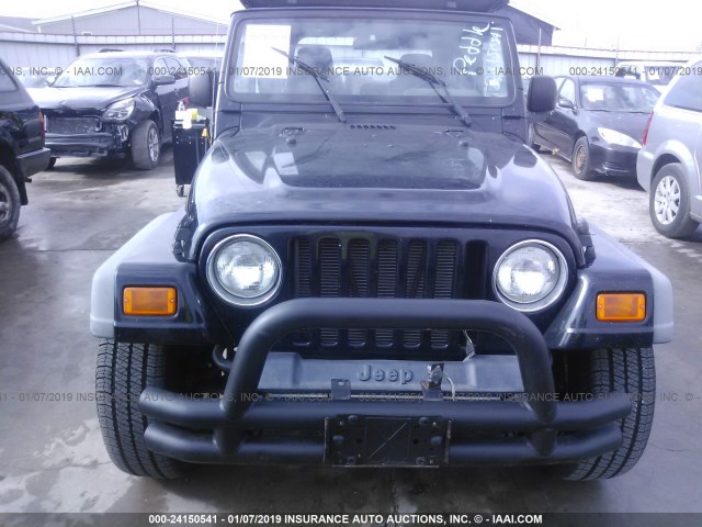 1J4FA39S66P701665 - 2006 JEEP WRANGLER X BLACK photo 6