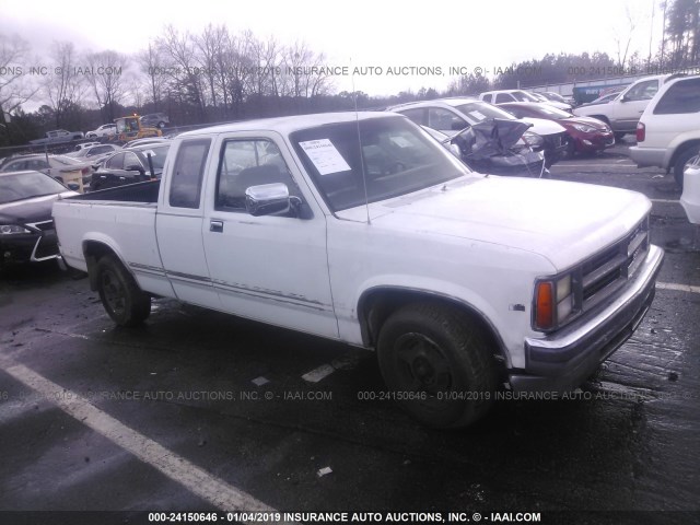 1B7FL23XXLS674624 - 1990 DODGE DAKOTA WHITE photo 1