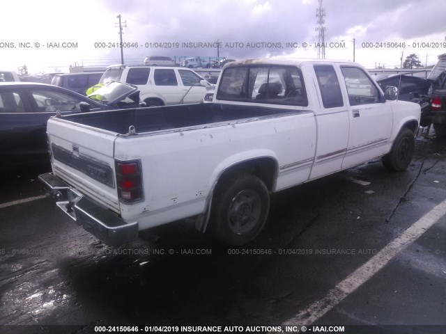 1B7FL23XXLS674624 - 1990 DODGE DAKOTA WHITE photo 4