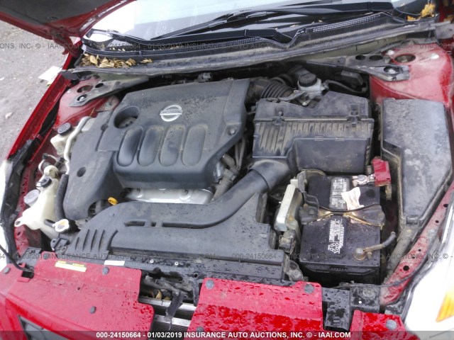 1N4AL24E69C139466 - 2009 NISSAN ALTIMA 2.5S RED photo 10