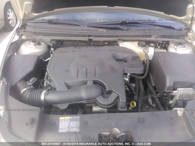 1G1ZC5E00CF269047 - 2012 CHEVROLET MALIBU 1LT ოქროსფერი ფოტო 10