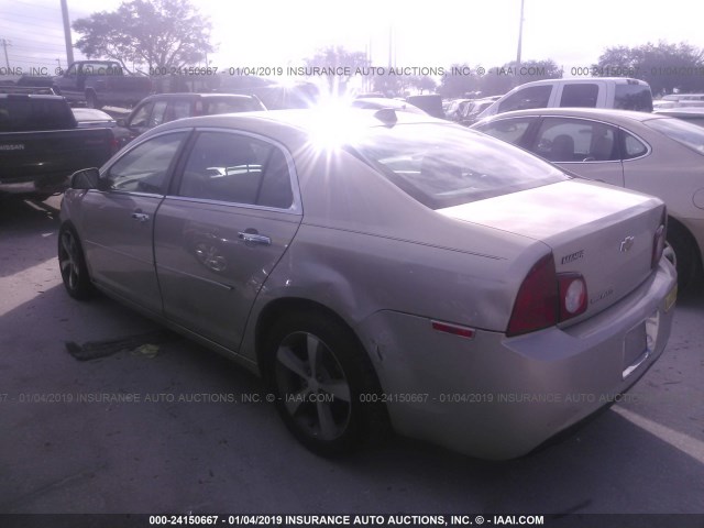1G1ZC5E00CF269047 - 2012 CHEVROLET MALIBU 1LT ოქროსფერი ფოტო 3