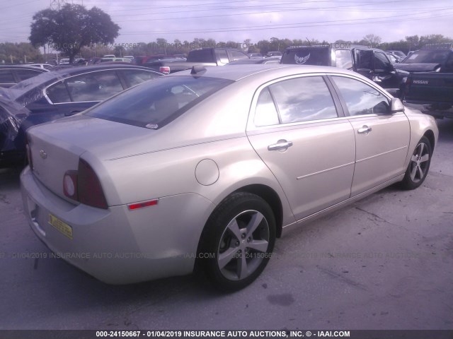 1G1ZC5E00CF269047 - 2012 CHEVROLET MALIBU 1LT ოქროსფერი ფოტო 4