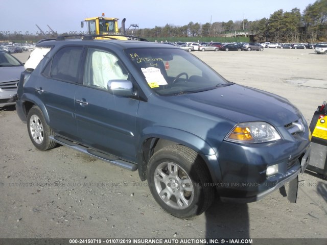 2HNYD18935H537443 - 2005 ACURA MDX TOURING BLUE photo 1