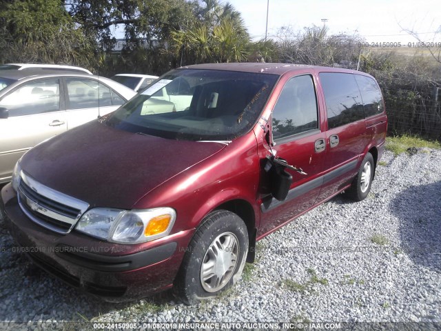 1GNDX03E53D149450 - 2003 CHEVROLET VENTURE RED photo 2