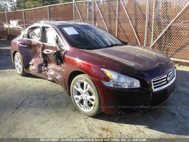 1N4AA5AP1CC847242 - 2012 NISSAN MAXIMA S/SV MAROON photo 1