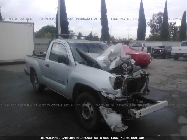 5TENX22N78Z507561 - 2008 TOYOTA TACOMA SILVER photo 1