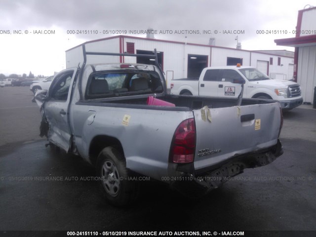 5TENX22N78Z507561 - 2008 TOYOTA TACOMA SILVER photo 3