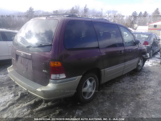 2FMDA5340YBB51484 - 2000 FORD WINDSTAR SEL MAROON photo 4