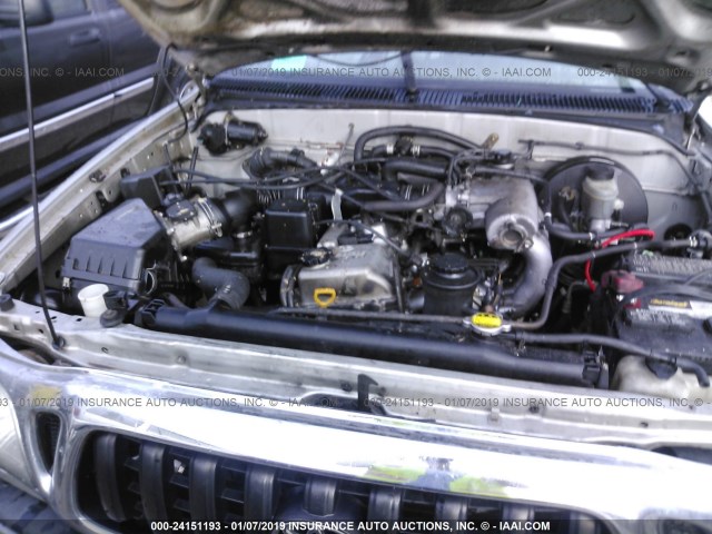 5TEGM92N32Z000688 - 2002 TOYOTA TACOMA DOUBLE CAB PRERUNNER SILVER photo 10