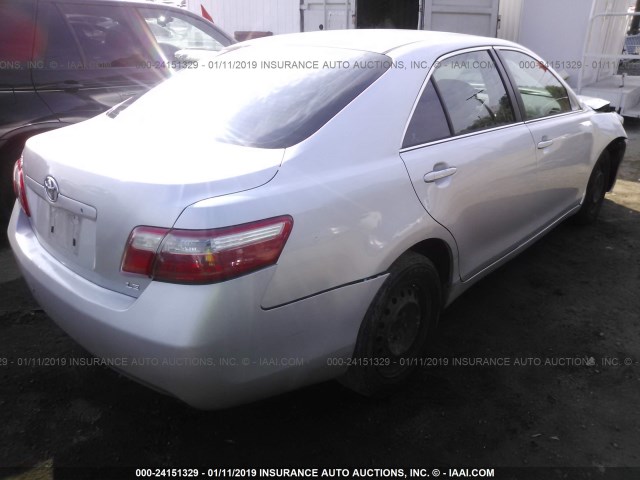 4T1BE46K47U613425 - 2007 TOYOTA CAMRY NEW GENERAT CE/LE/XLE/SE SILVER photo 4