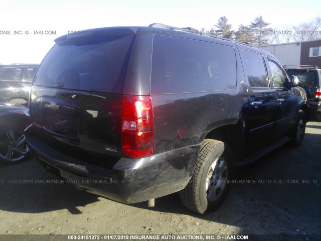 1GNUKJE3XAR154739 - 2010 CHEVROLET SUBURBAN K1500 LT BLACK photo 4