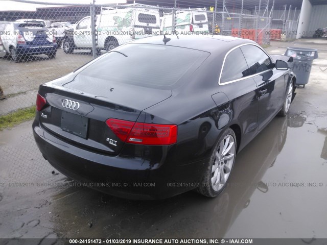 WAULFAFR3DA033658 - 2013 AUDI A5 PREMIUM PLUS BLACK photo 4