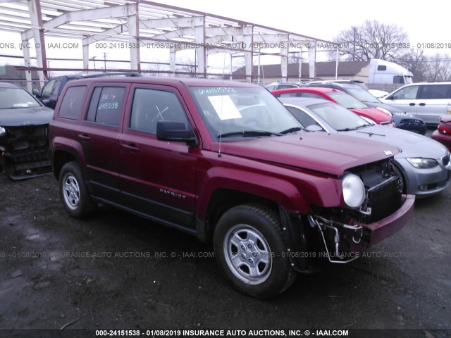 1C4NJRBBXDD236711 - 2013 JEEP PATRIOT SPORT RED photo 1