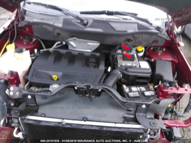 1C4NJRBBXDD236711 - 2013 JEEP PATRIOT SPORT RED photo 10