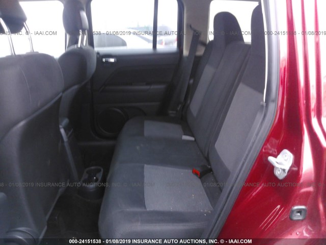 1C4NJRBBXDD236711 - 2013 JEEP PATRIOT SPORT RED photo 8