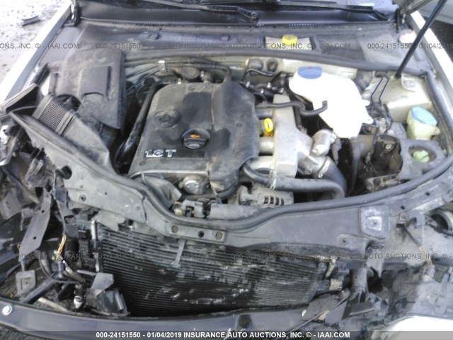 WVWND63B44E082463 - 2004 VOLKSWAGEN PASSAT GL SILVER photo 10