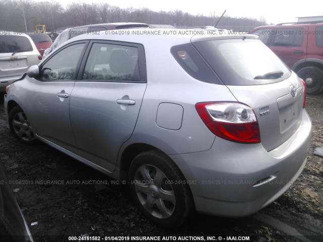 2T1KU40E39C007544 - 2009 TOYOTA COROLLA MATRIX  SILVER photo 3