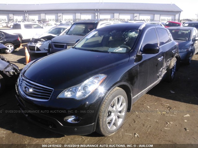 JN1AJ0HR4CM453400 - 2012 INFINITI EX35 JOURNEY BLACK photo 2