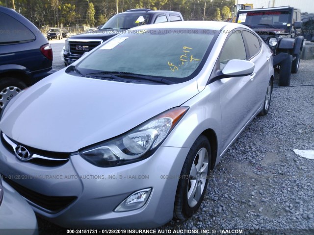 KMHDH4AE7DU743938 - 2013 HYUNDAI ELANTRA GLS/LIMITED SILVER photo 6