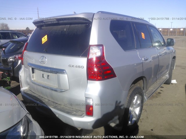 JTJBM7FX0A5017201 - 2010 LEXUS GX SILVER photo 4