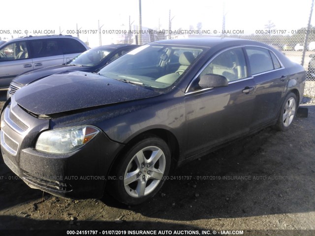 1G1ZB5E15BF106226 - 2011 CHEVROLET MALIBU LS GRAY photo 2