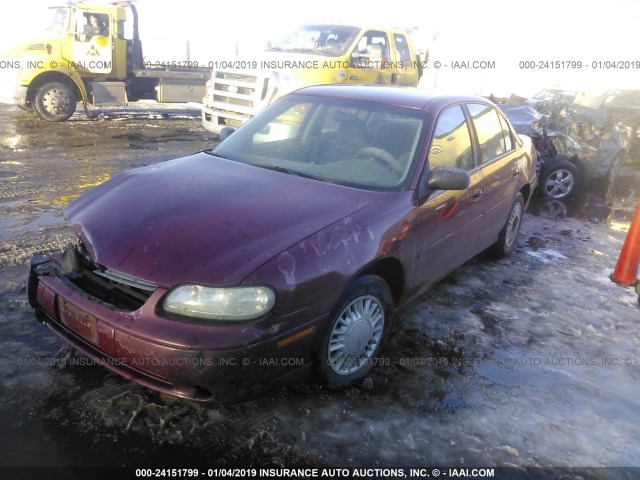 1G1ND52F34M620521 - 2004 CHEVROLET CLASSIC MAROON photo 2