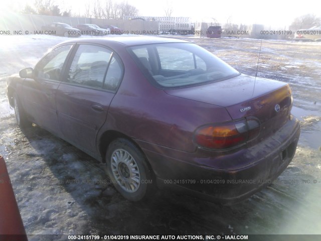 1G1ND52F34M620521 - 2004 CHEVROLET CLASSIC MAROON photo 3