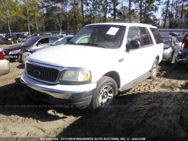 1FMRU15L1YLC07202 - 2000 FORD EXPEDITION XLT WHITE photo 2