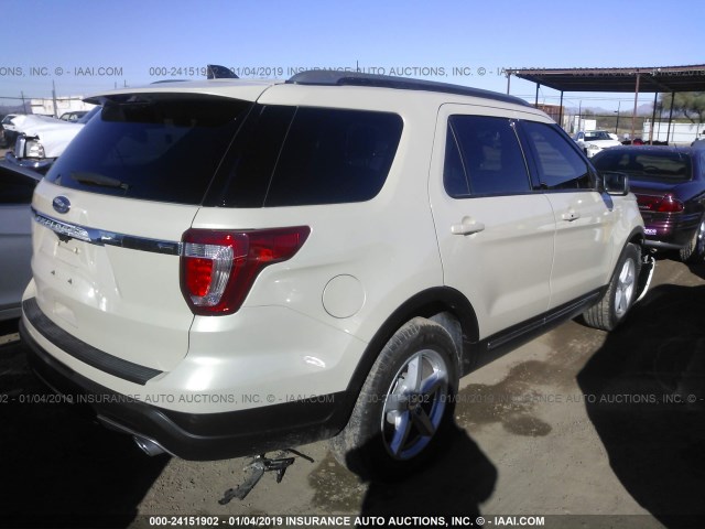 1FM5K7D82JGB18273 - 2018 FORD EXPLORER XLT BEIGE photo 4