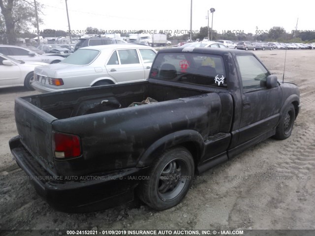 1GCCS14W9Y8144302 - 2000 CHEVROLET S TRUCK S10 BLACK photo 4