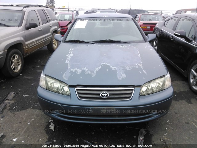 4T1BG22K01U816730 - 2001 TOYOTA CAMRY CE/LE/XLE BLUE photo 6