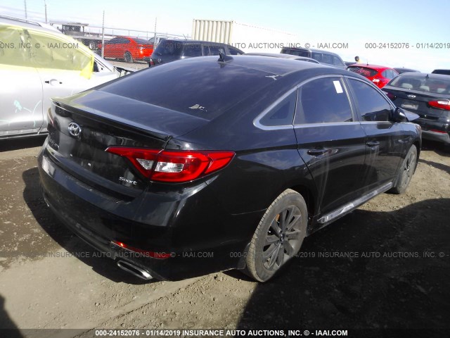 5NPE34AF8HH472534 - 2017 HYUNDAI SONATA SPORT/LIMITED BLACK photo 4