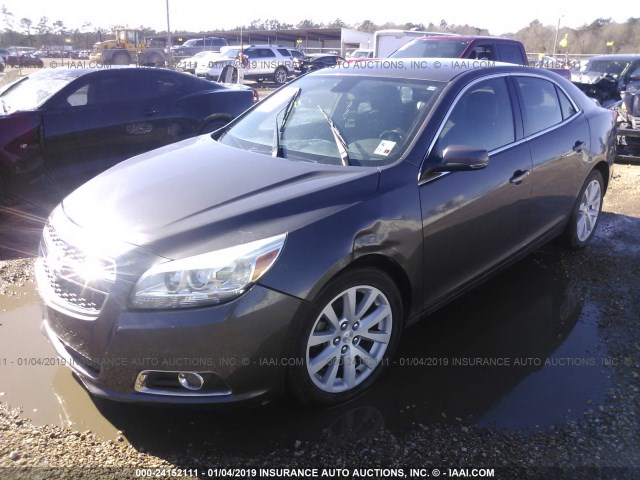 1G11E5SA2DF319372 - 2013 CHEVROLET MALIBU 2LT GRAY photo 2