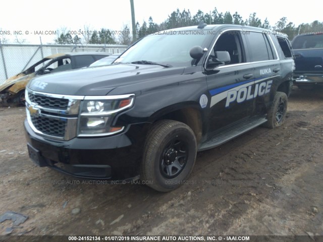 1GNLC2EC0FR564083 - 2015 CHEVROLET TAHOE POLICE BLACK photo 2