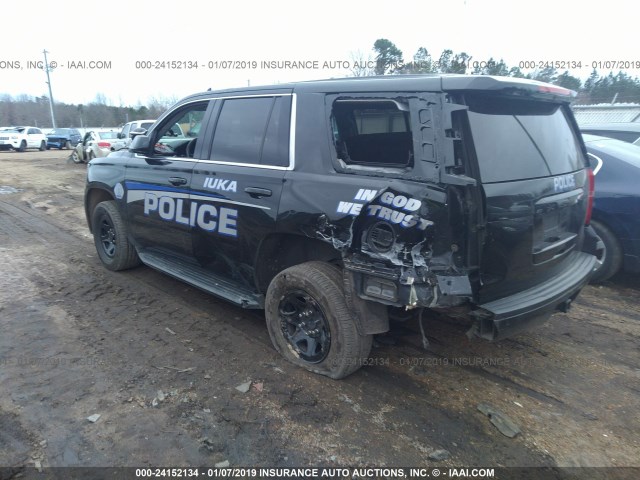 1GNLC2EC0FR564083 - 2015 CHEVROLET TAHOE POLICE BLACK photo 3