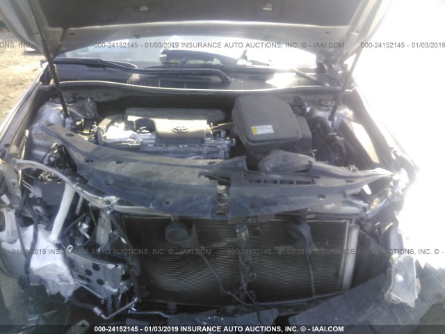 4T4BF1FK0GR522248 - 2016 TOYOTA CAMRY LE/XLE/SE/XSE SILVER photo 10