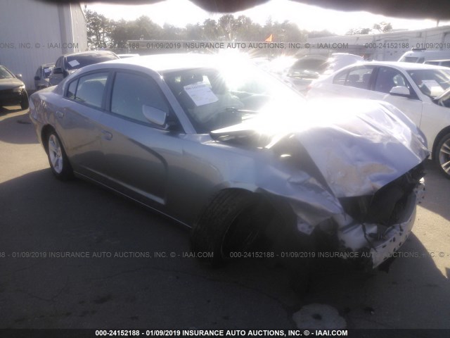 2C3CDXBG1EH325381 - 2014 DODGE CHARGER SE GRAY photo 1