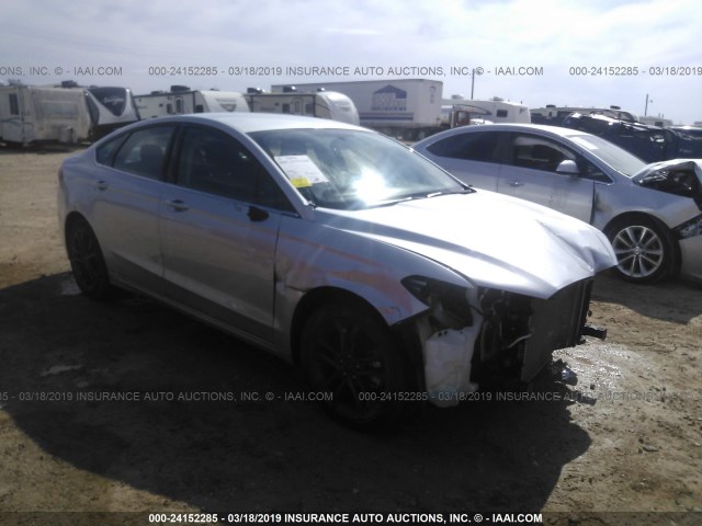 3FA6P0G74JR166909 - 2018 FORD FUSION S SILVER photo 1