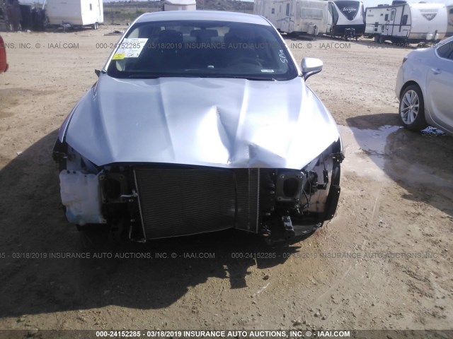 3FA6P0G74JR166909 - 2018 FORD FUSION S SILVER photo 6