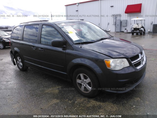 2C4RDGCG4CR279119 - 2012 DODGE GRAND CARAVAN SXT GRAY photo 1