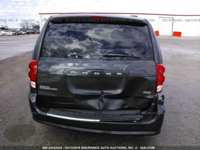 2C4RDGCG4CR279119 - 2012 DODGE GRAND CARAVAN SXT GRAY photo 6