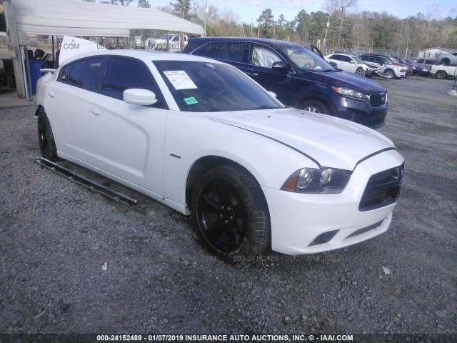 2C3CDXCTXEH142654 - 2014 DODGE CHARGER R/T WHITE photo 1